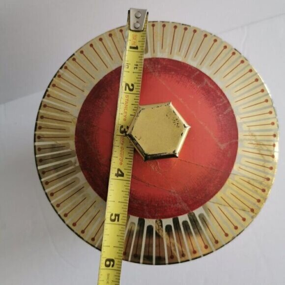 Vintage Horner's Toffees Round Tin - Retro Decor Candy Bucket - Picture 9 of 10